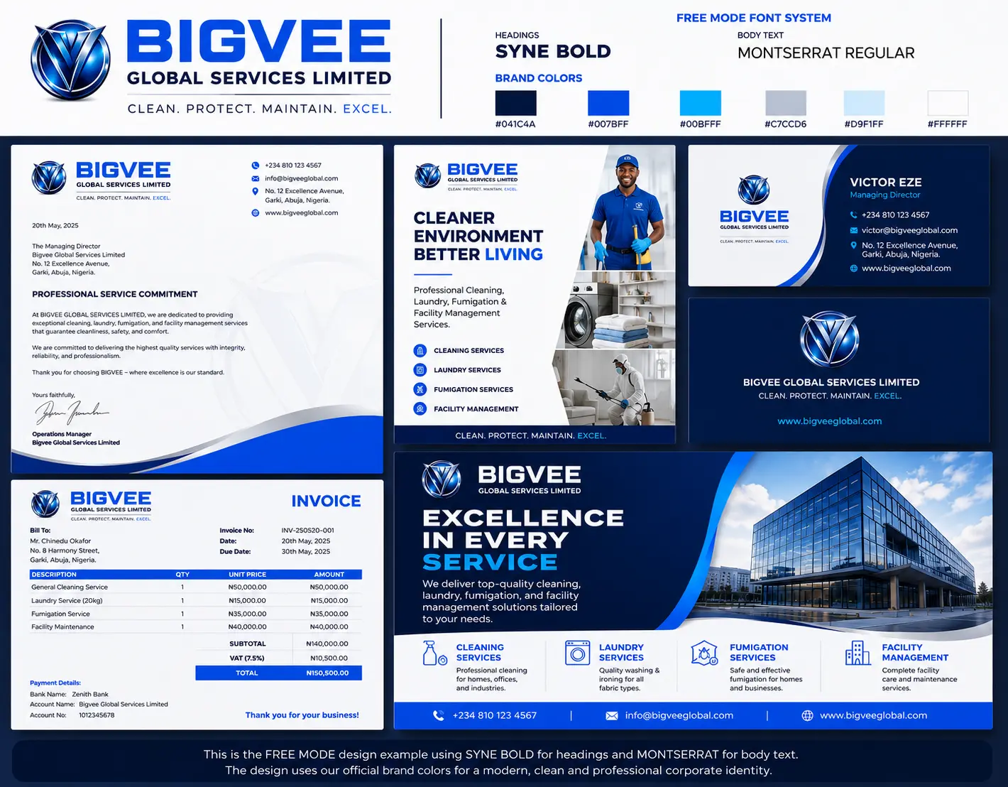 BIGVEE Global Services Brand Identity