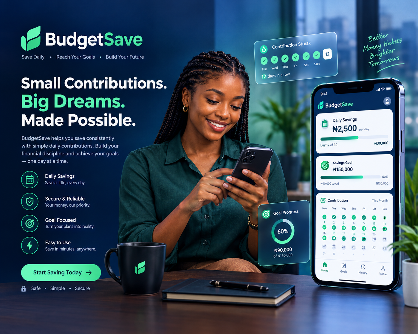 BudgetSave Contribution Tracking Platform