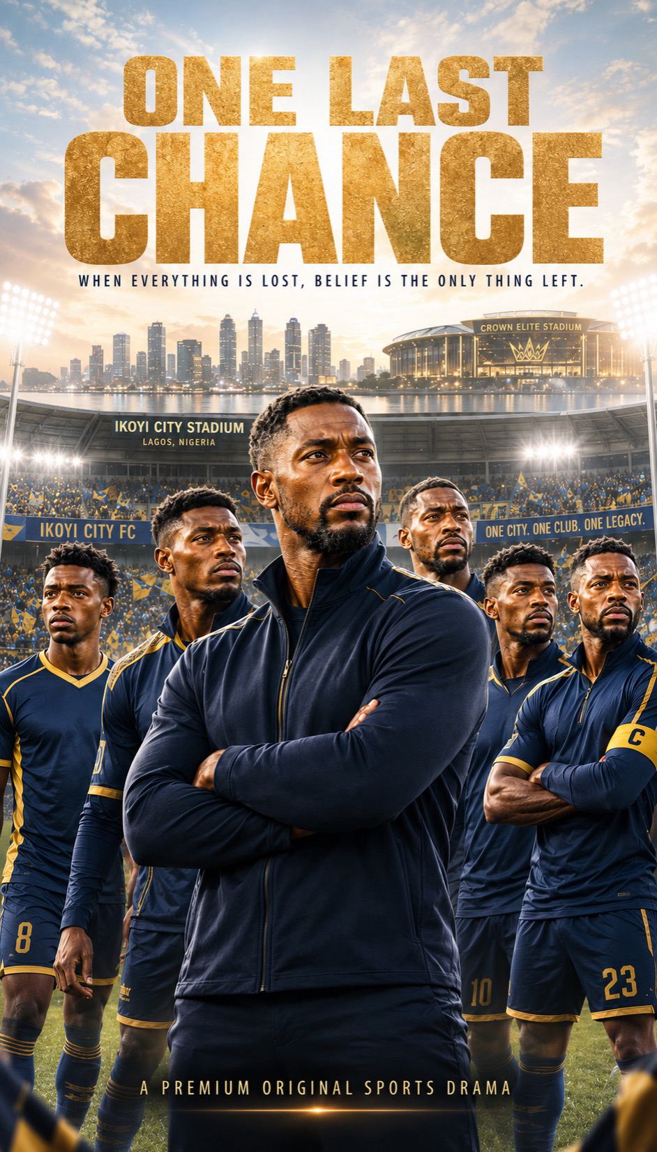 One Last Chance AI sports drama poster