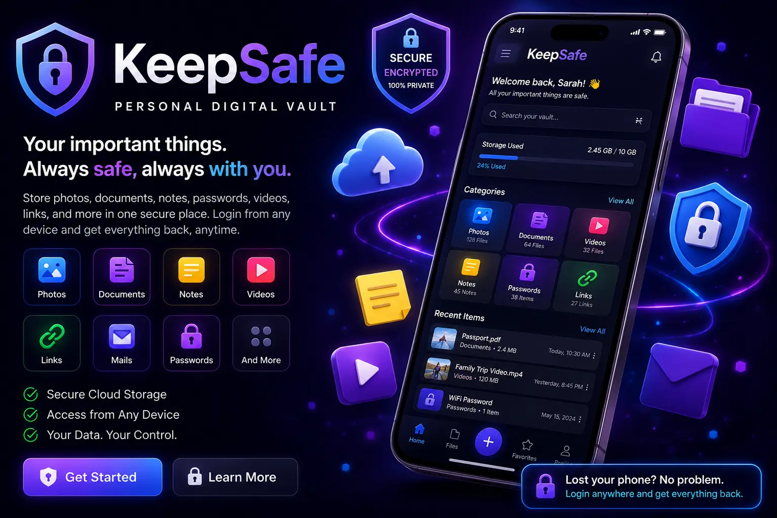 KeepSafe Personal Digital Vault